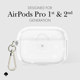 kate spade new york metallic keychain ring attached for easy portability