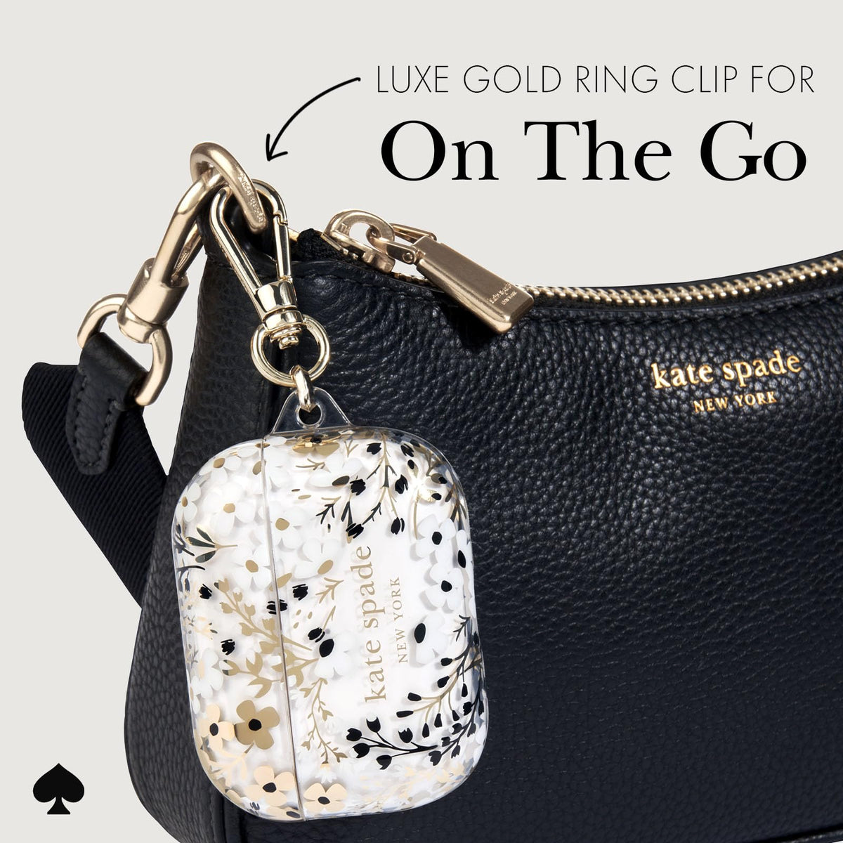 kate spade new york next to keys showing compact scale and pocket-friendly benefit