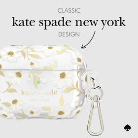 kate spade new york metallic keychain ring attached for easy carry benefit
