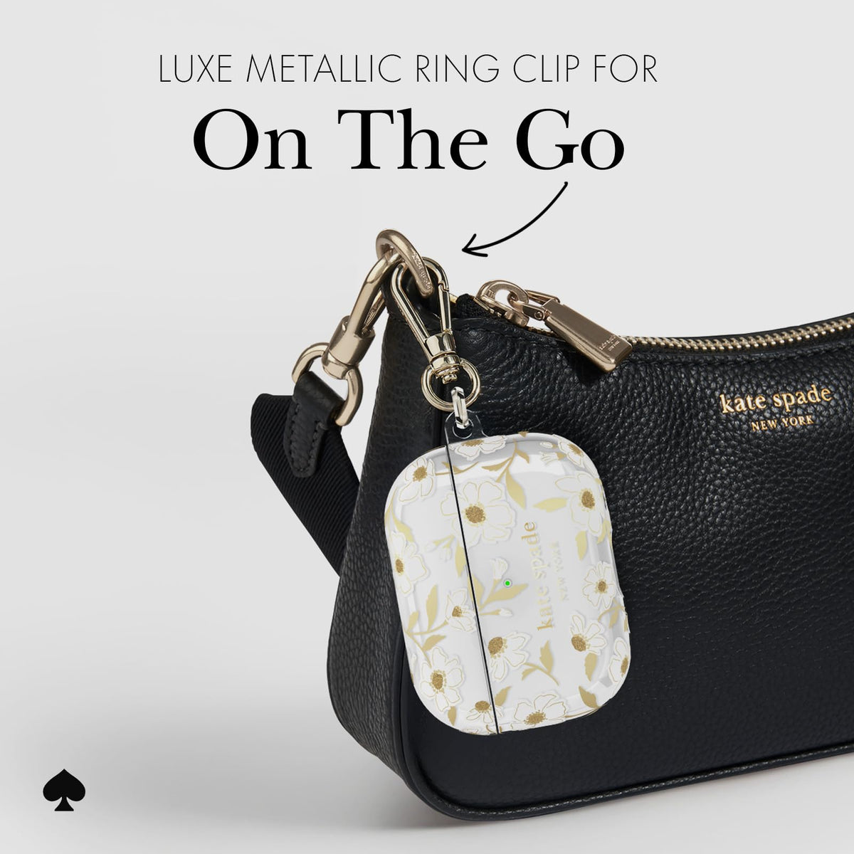 kate spade new york case beside keys showing size and portability benefit