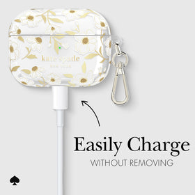 kate spade new york case on wireless charger showing charging compatibility benefit