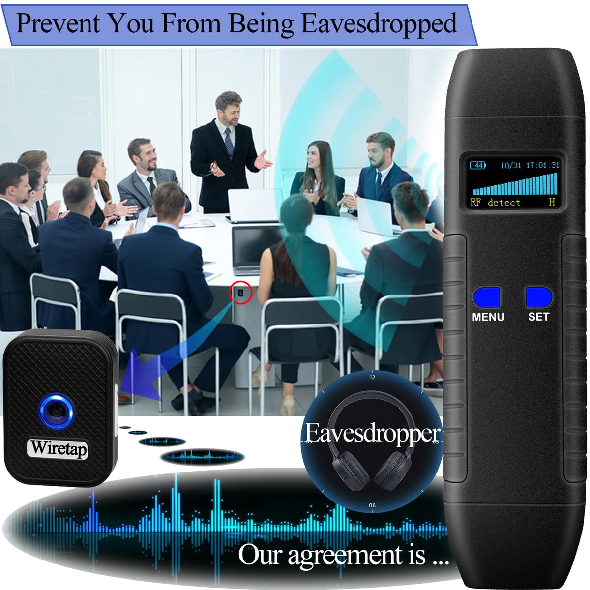 KAXYUYA travel-size detector shown with compact design for on-the-go use.