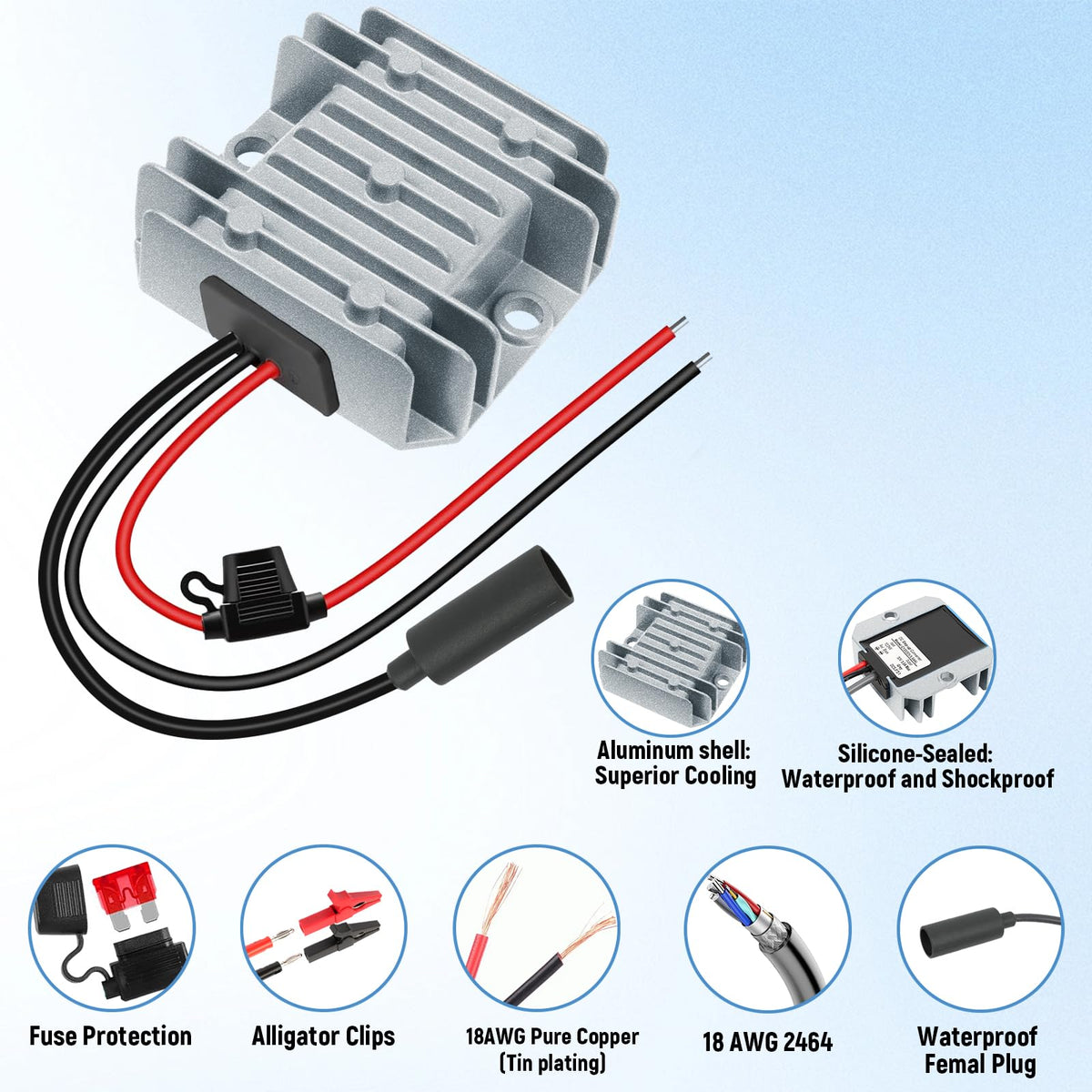 KayCQYIN Starlink Mini aluminum housing protects components and dissipates heat.