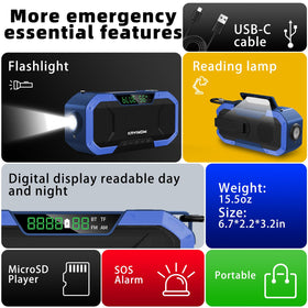 KAYINOW Emergency NOAA Radio Bluetooth speaker delivers clear updates on the go