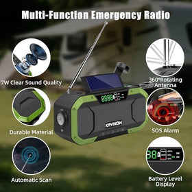 KAYINOW IPX5 waterproof outdoor radio – rugged performance in rain and wind.