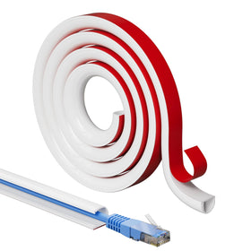 KAYLEINSTER 78-inch cord hider conceals wall-mounted TV cables, keeping the living area tidy.