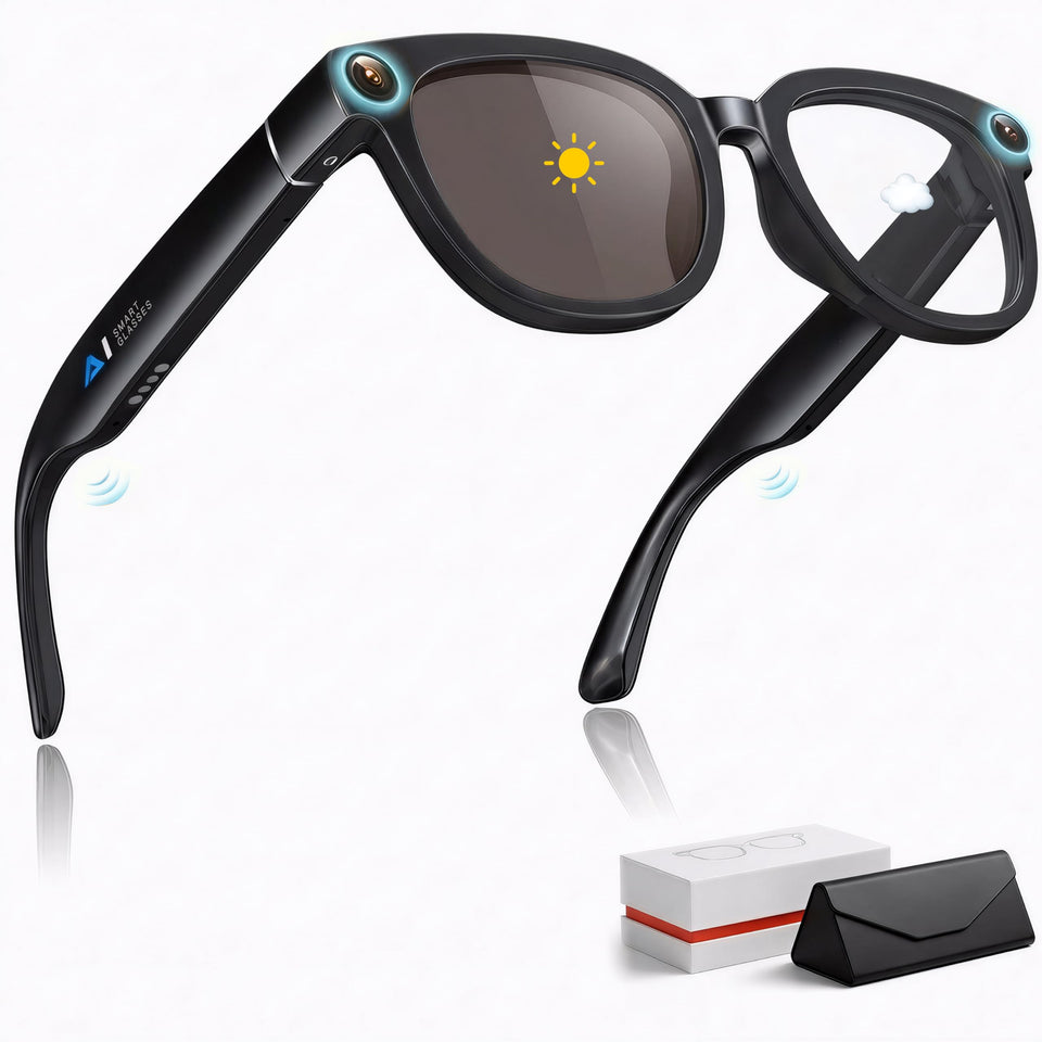 KAYZY smart glasses capture hands-free 1080p video for everyday moments.