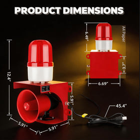 kbaoele AC110V warning light and sound can operate independently indoors