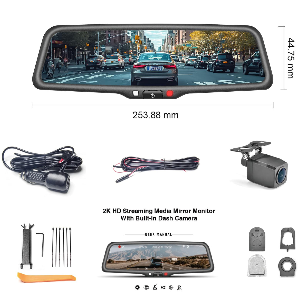 KBD 24/7 parking monitor with smart voltage cutoff protects the battery.