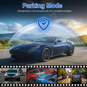 KBD dash cam with built-in WiFi app enables wireless view and download.
