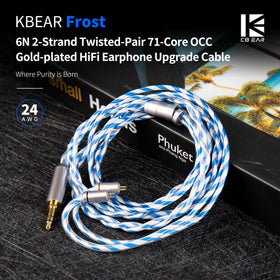 KBEAR Frost 6N OCC copper core improves signal clarity and reduces distortion.
