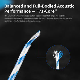 KBEAR Frost’s 120 cm length offers flexible listening setups.