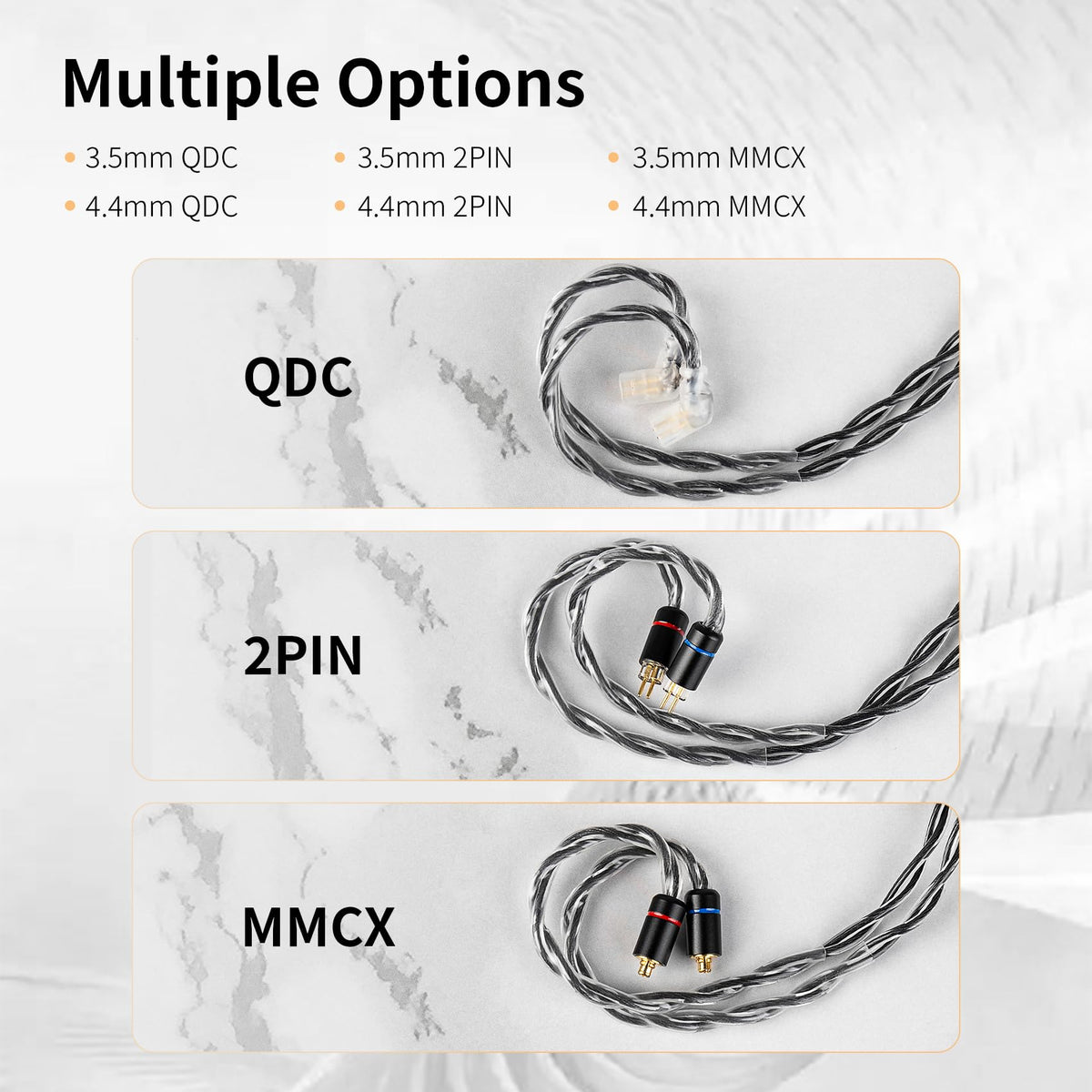 H HIFIHEAR KBEAR cable in a commuter setup illustrating on-the-go use