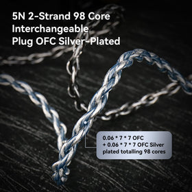 KBEAR P34 supports 3.5mm and 4.4mm plugs for flexible use.