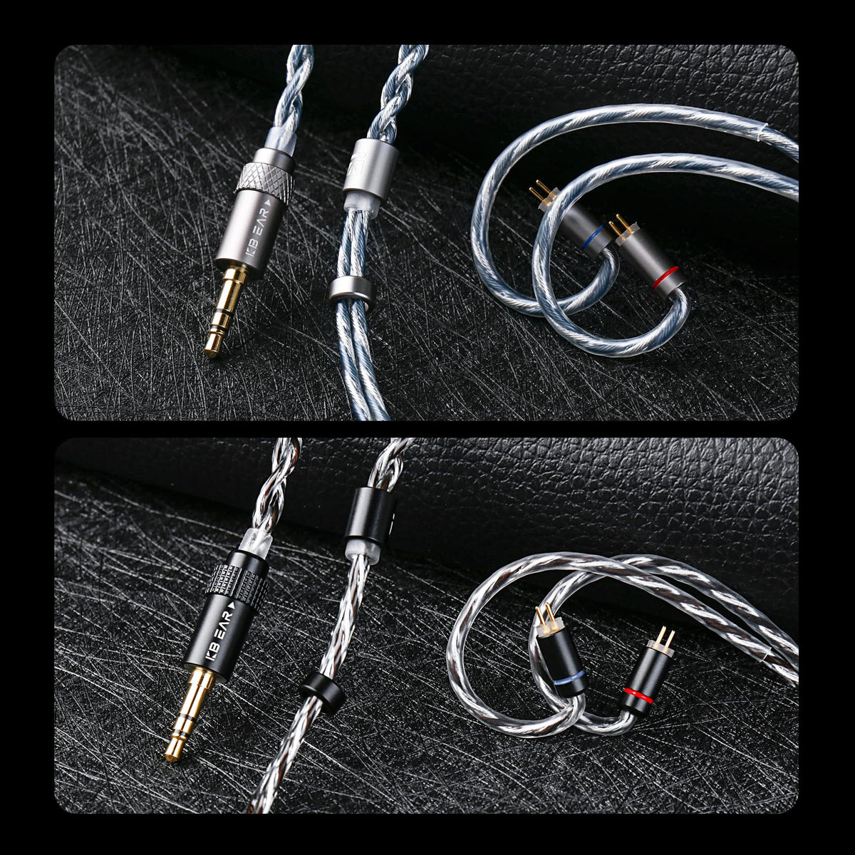 KBEAR P34 eye-catching braided cable complements headphones and rigs.