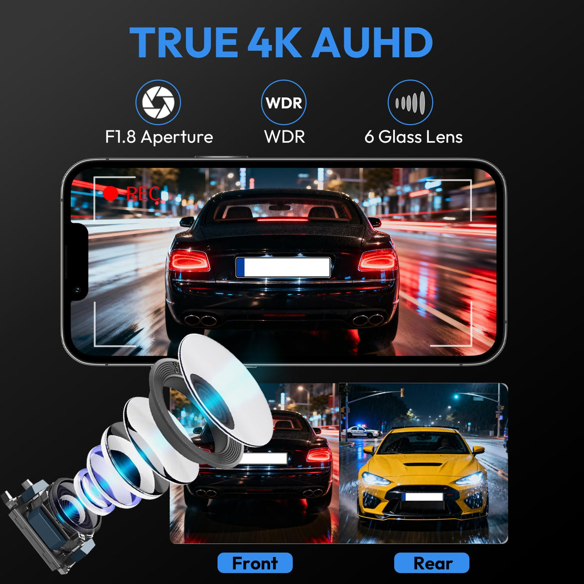 Wi‑Fi connectivity and free app simplify video transfers.