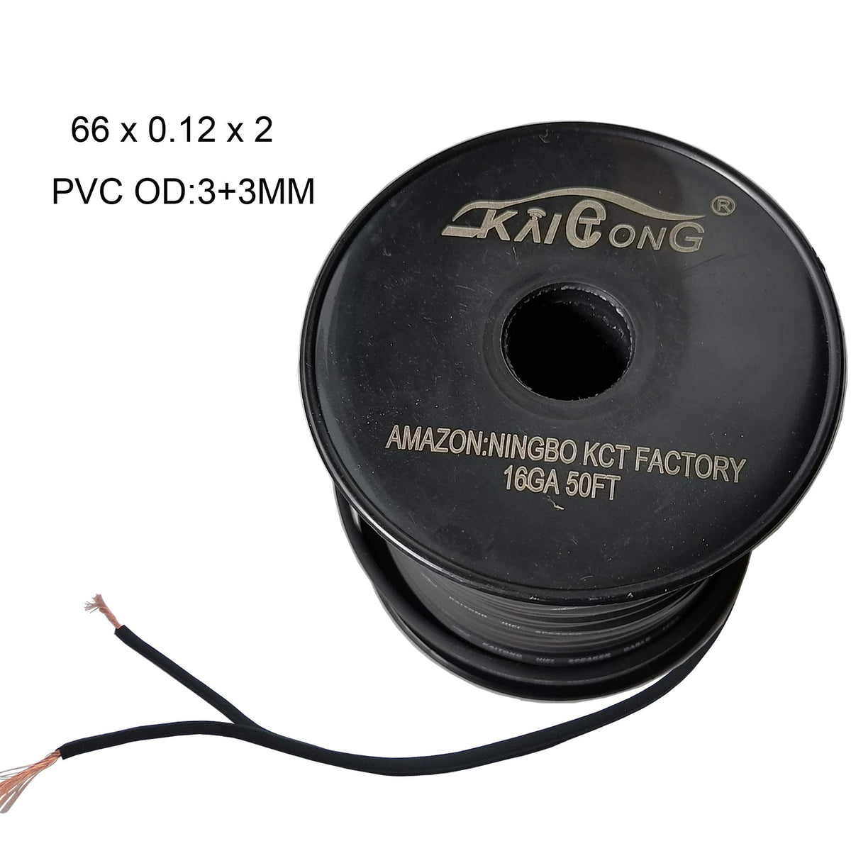 KCT cable terminated with banana plug attached to speaker post for secure connection