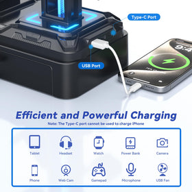 KDD device slot holding a phone upright for easy viewing and charging