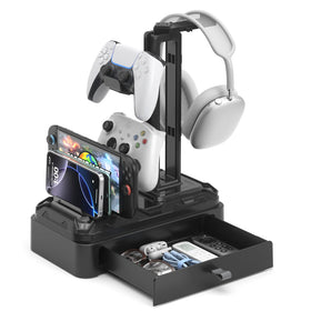 KDD Headphone Stand with Rotatable Hanger keeps headset within easy reach