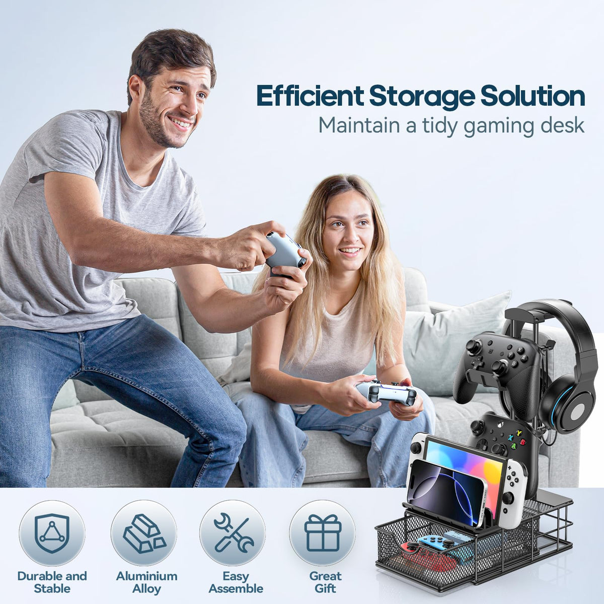 KDD groove fits a smartphone or tablet for quick access.