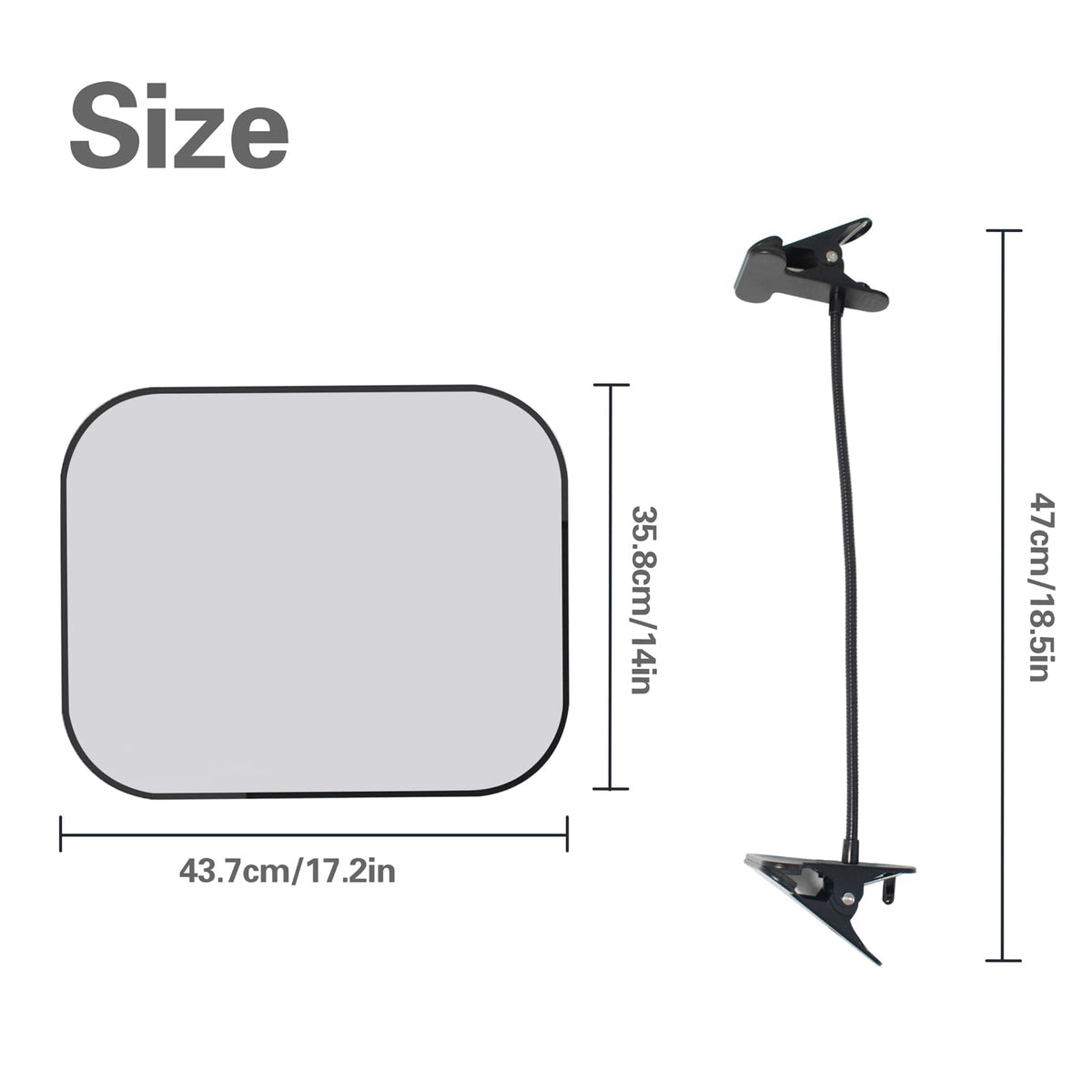 KeaJuidy adjustable-angle shade for comfortable viewing