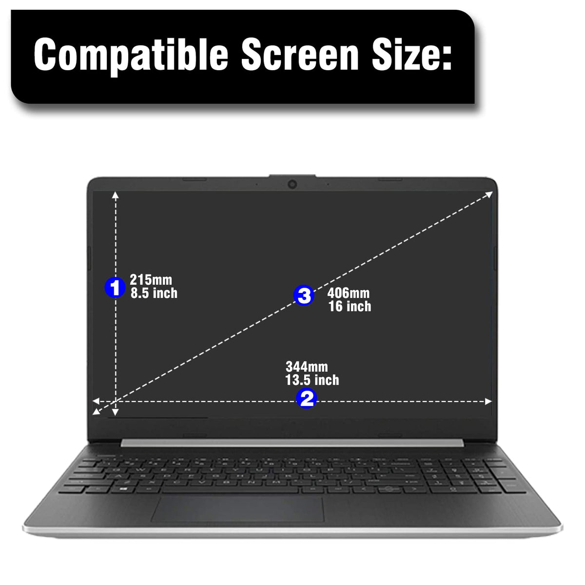Keanboll screen protector for 16-inch laptops with bubble-free installation
