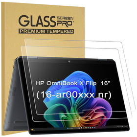 KEANBOLL 2-pack for OmniBook X Flip 16-inch, crystal-clear edge-to-edge glass protects against scratches.