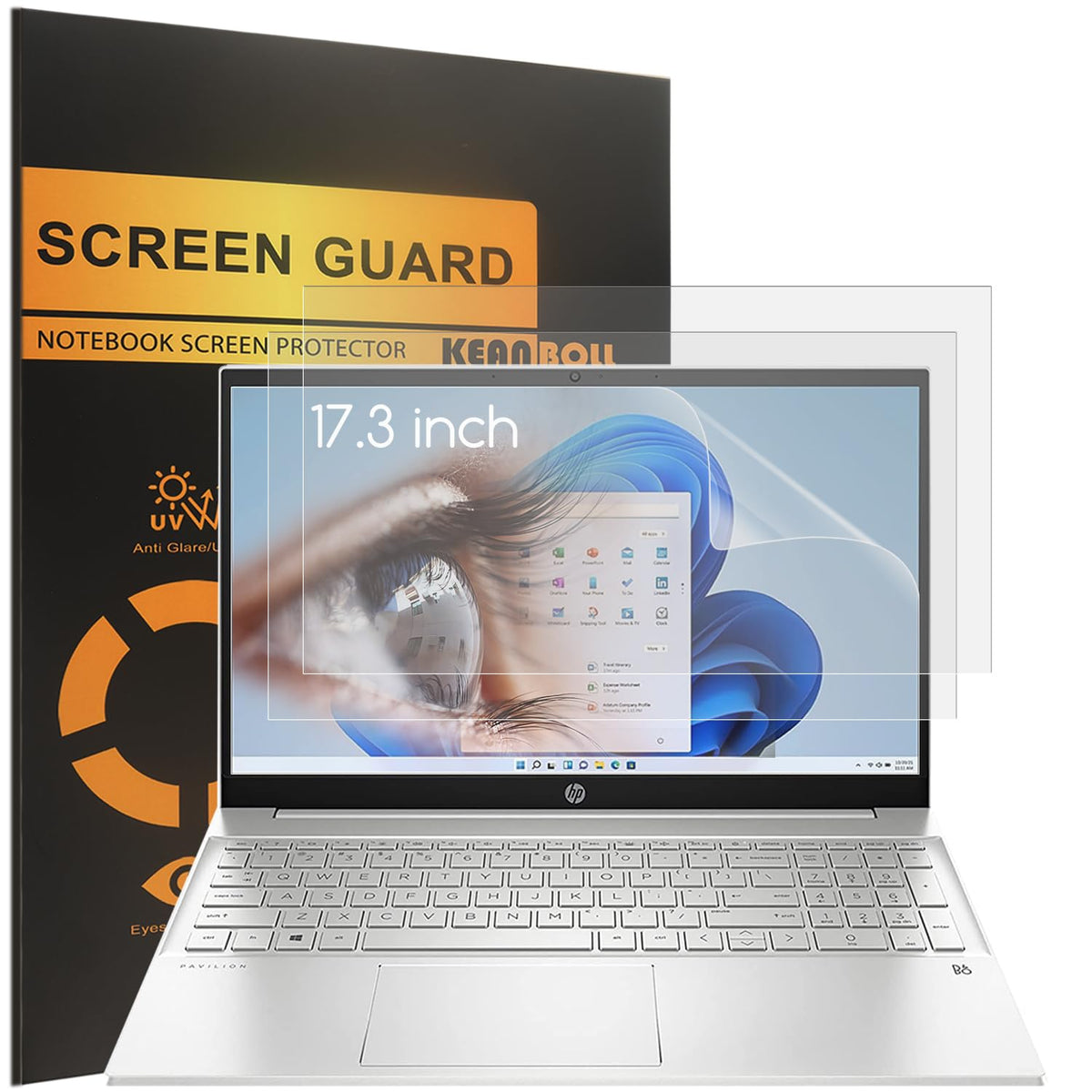 KEANBOLL anti-glare screen protector for HP OmniBook 3 reduces glare for clearer viewing