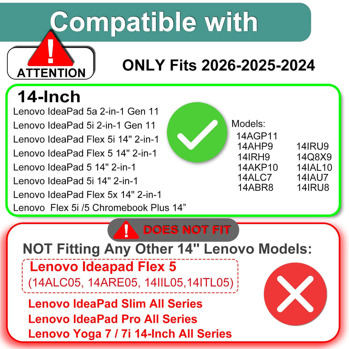 KEANBOLL Lenovo IdeaPad 5a 14 pack shot shows dual protectors.