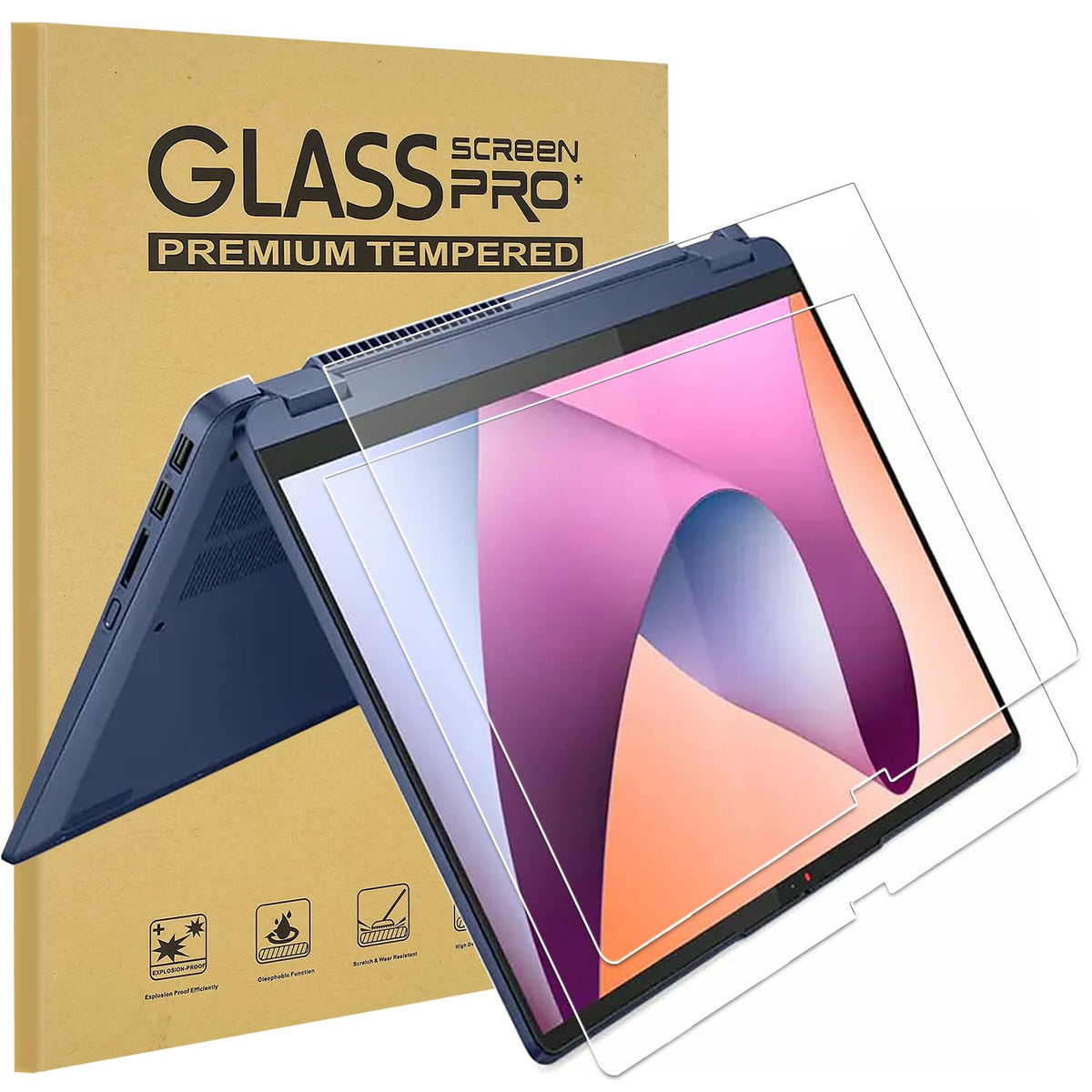 KEANBOLL Lenovo IdeaPad 5i 14 front view with 9H protection.