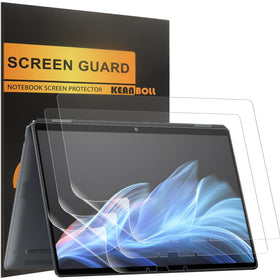 KEANBOLL Omnibook Ultra Flip 14 matte protector installed reduces glare on the display.