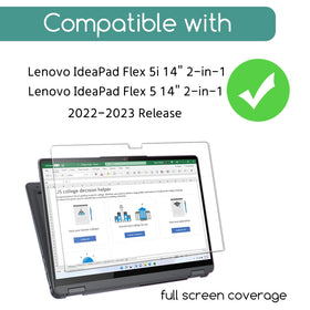 KEANBOLL screen protector for Lenovo Ideapad Flex 5 14 keeps display clear in bright light.