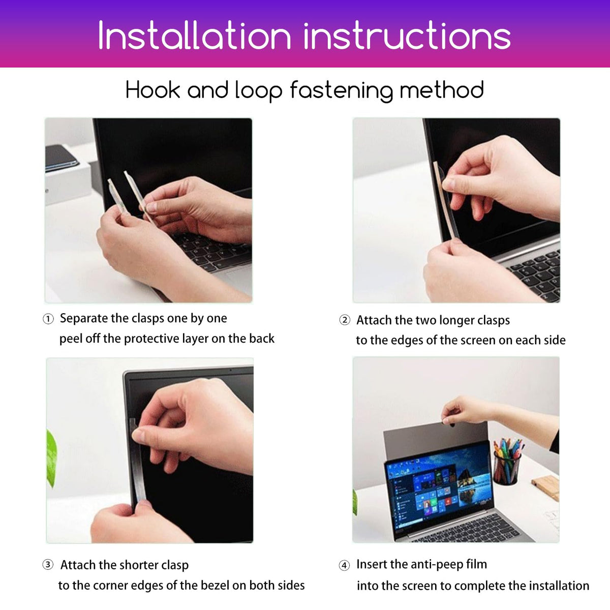 KEANBOLL snap-on installation on laptop bezel for secure, residue-free fit