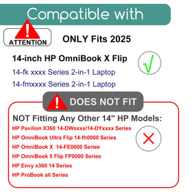 KEANBOLL ultra-clear tempered glass on HP OmniBook X Flip 14 screen