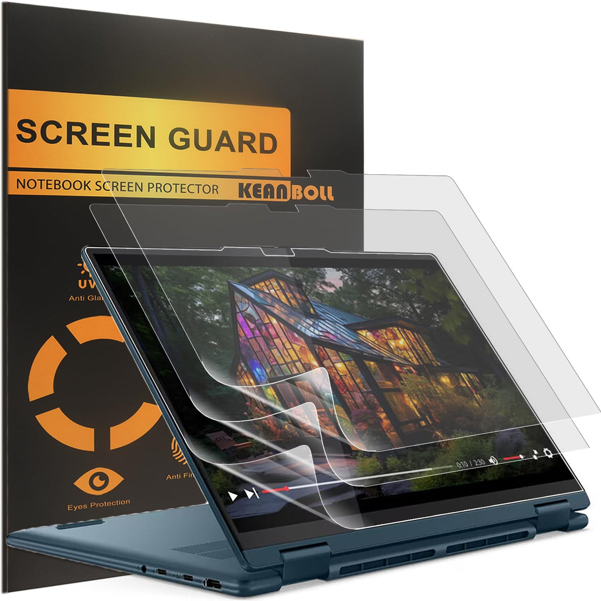 Keanboll Yoga7 screen protector matte packaging ready for install.