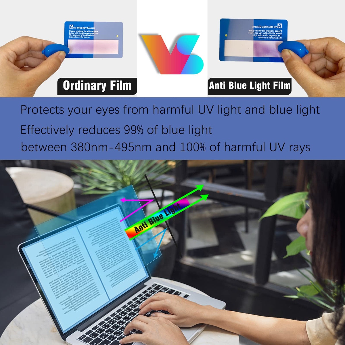 Blue light filtering on KEANBOLL Yoga 7i 16 for comfortable viewing.