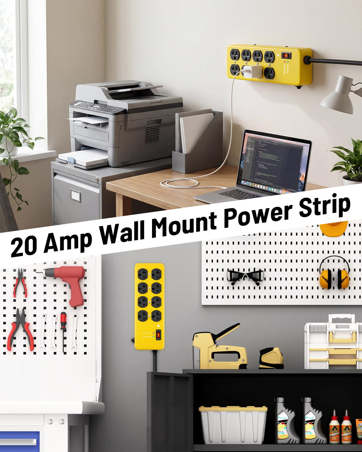 Side profile of KeBen strip highlighting metal housing and wall-mount slots for secure attachment