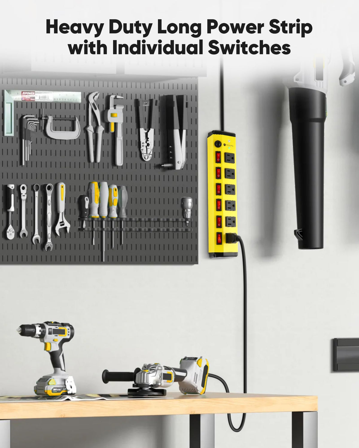 KeBen in a workshop setting powering tools and chargers for reliable workflow