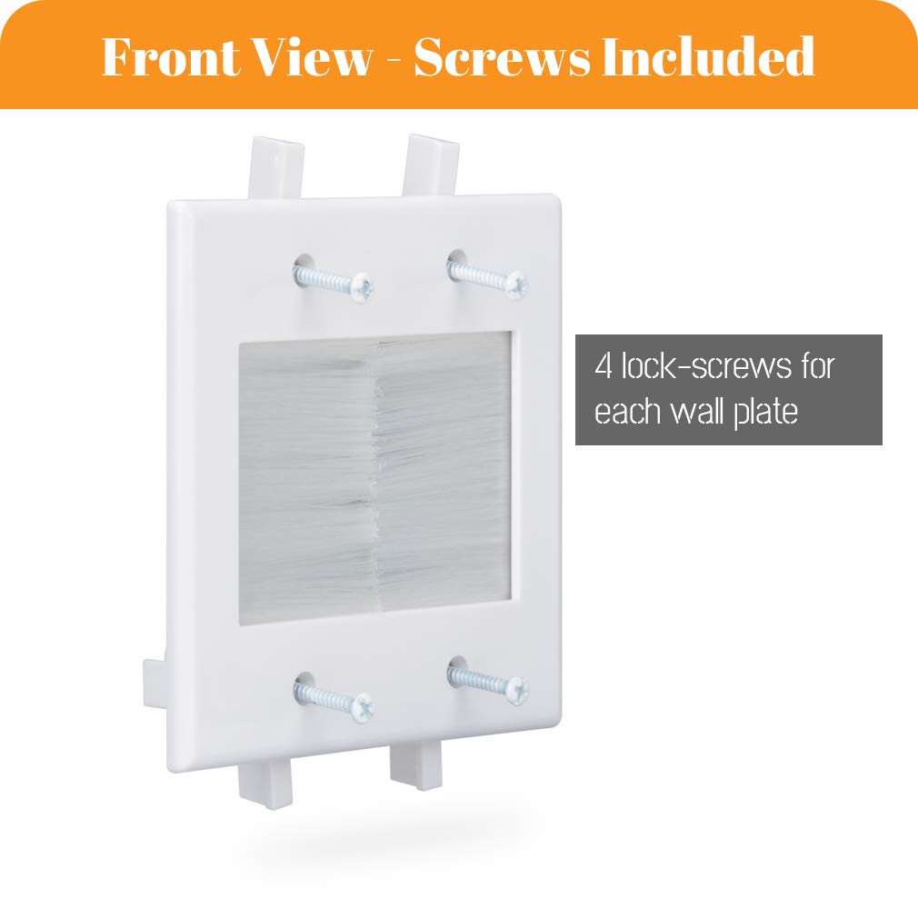 Built-in low voltage mounting bracket securely attached to drywall