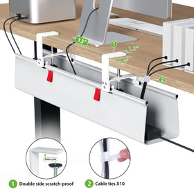 KEEGH clamp mount attached to desk showing tool-free installation