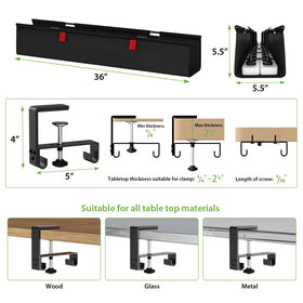 KEEGH interior with power strip and adapters showing high-capacity cable organization benefit
