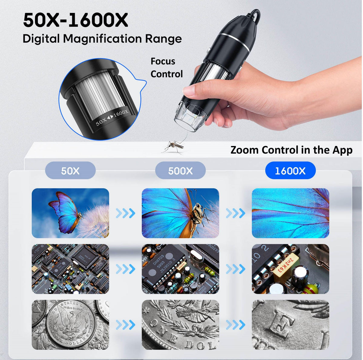 KEEMIKA connected to smartphone in hand for instant plug-and-play capture
