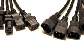 Keen Eye close-up of C13 and C14 molded connectors for secure contact