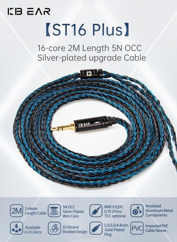 Keephifi six-foot IEM cable shows extended length for studio and travel use.