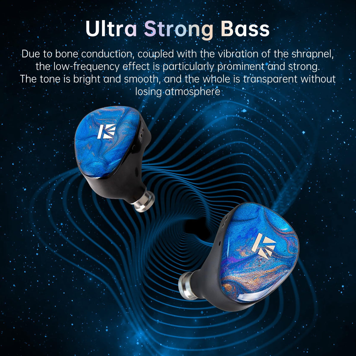 keephifi KBEAR KB02 nozzle and driver detail illustrating precise diaphragm placement