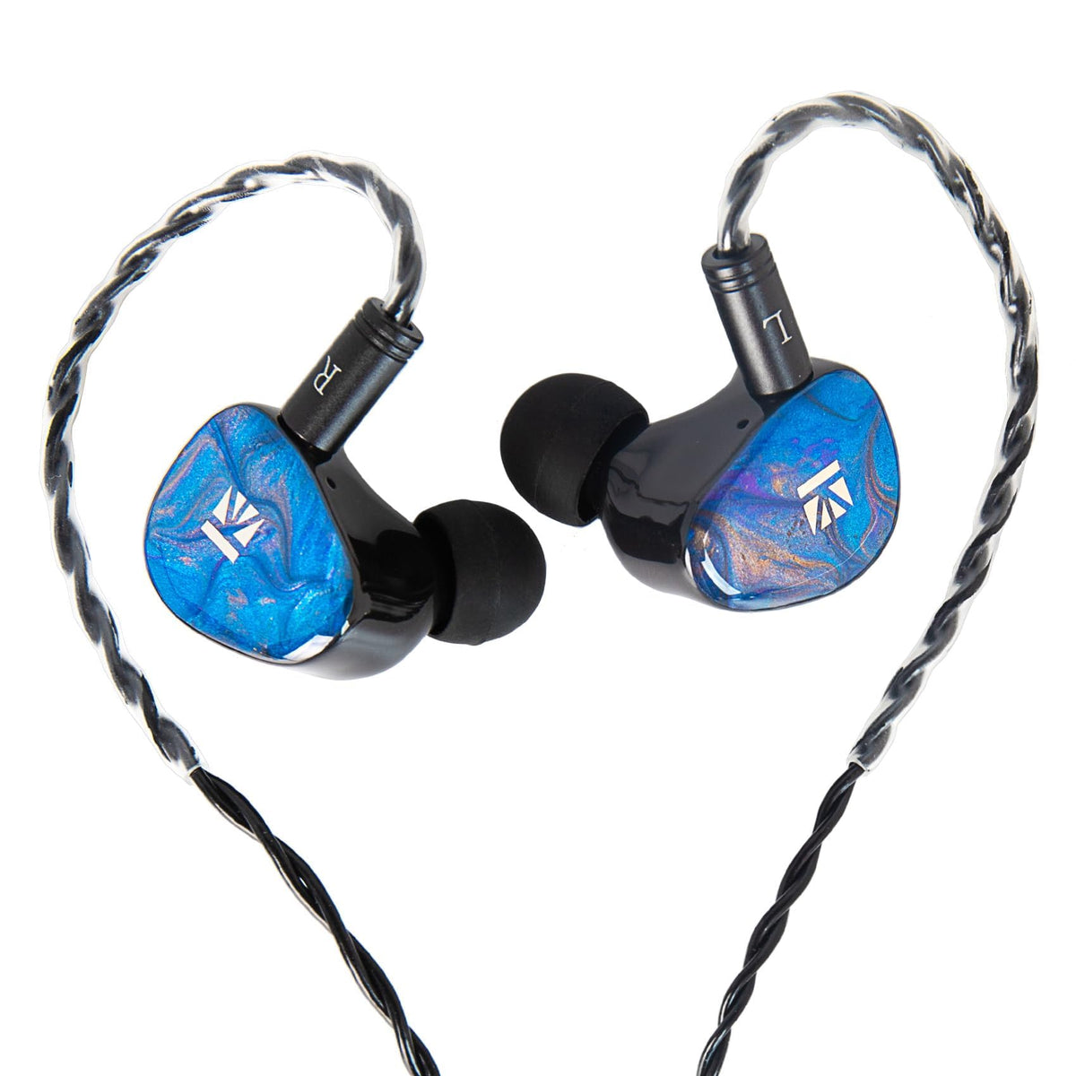 keephifi KBEAR KB02 front resin shell showing glossy finish and durable look
