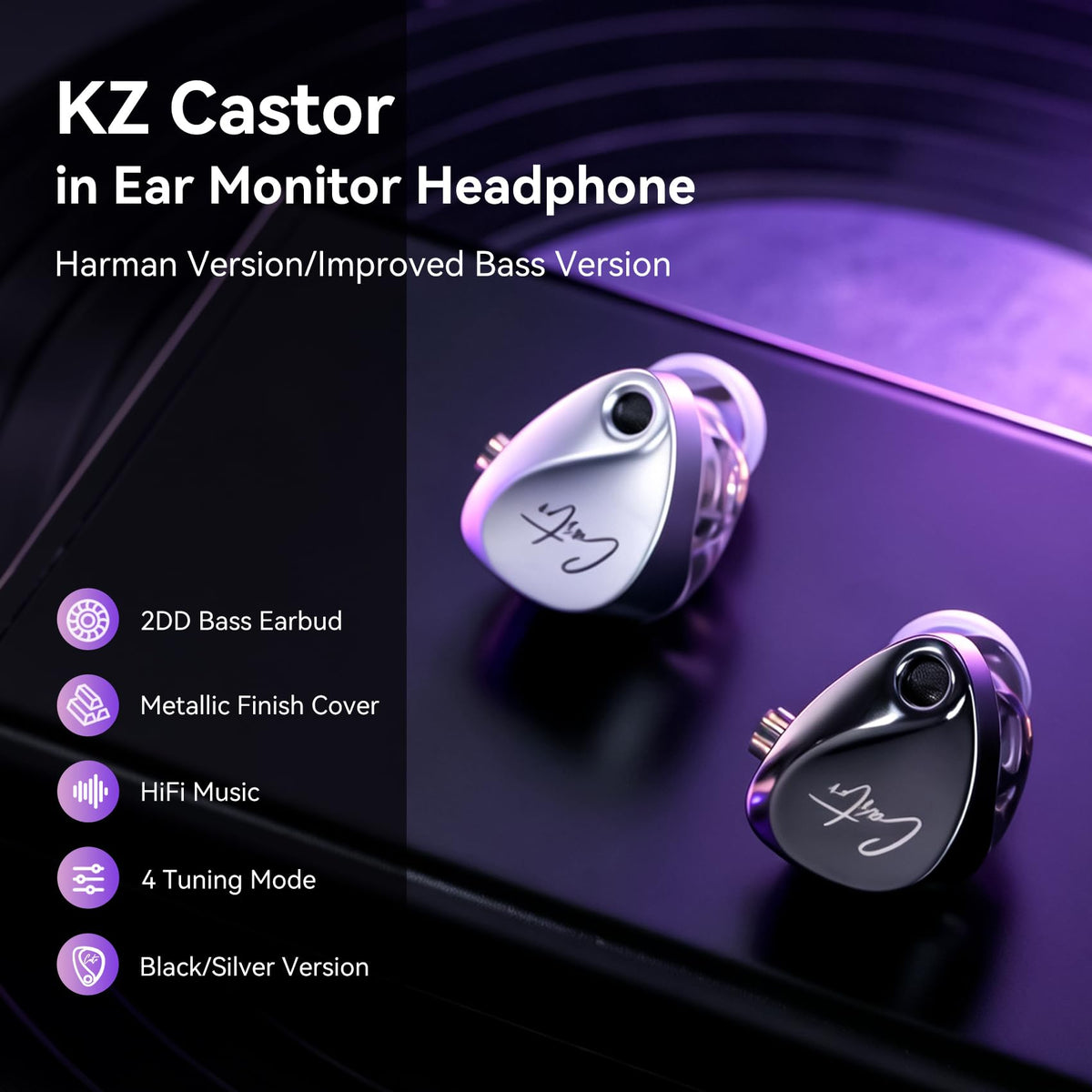 Keephifi KZ Castor alloy face cap offers smooth texture and durability