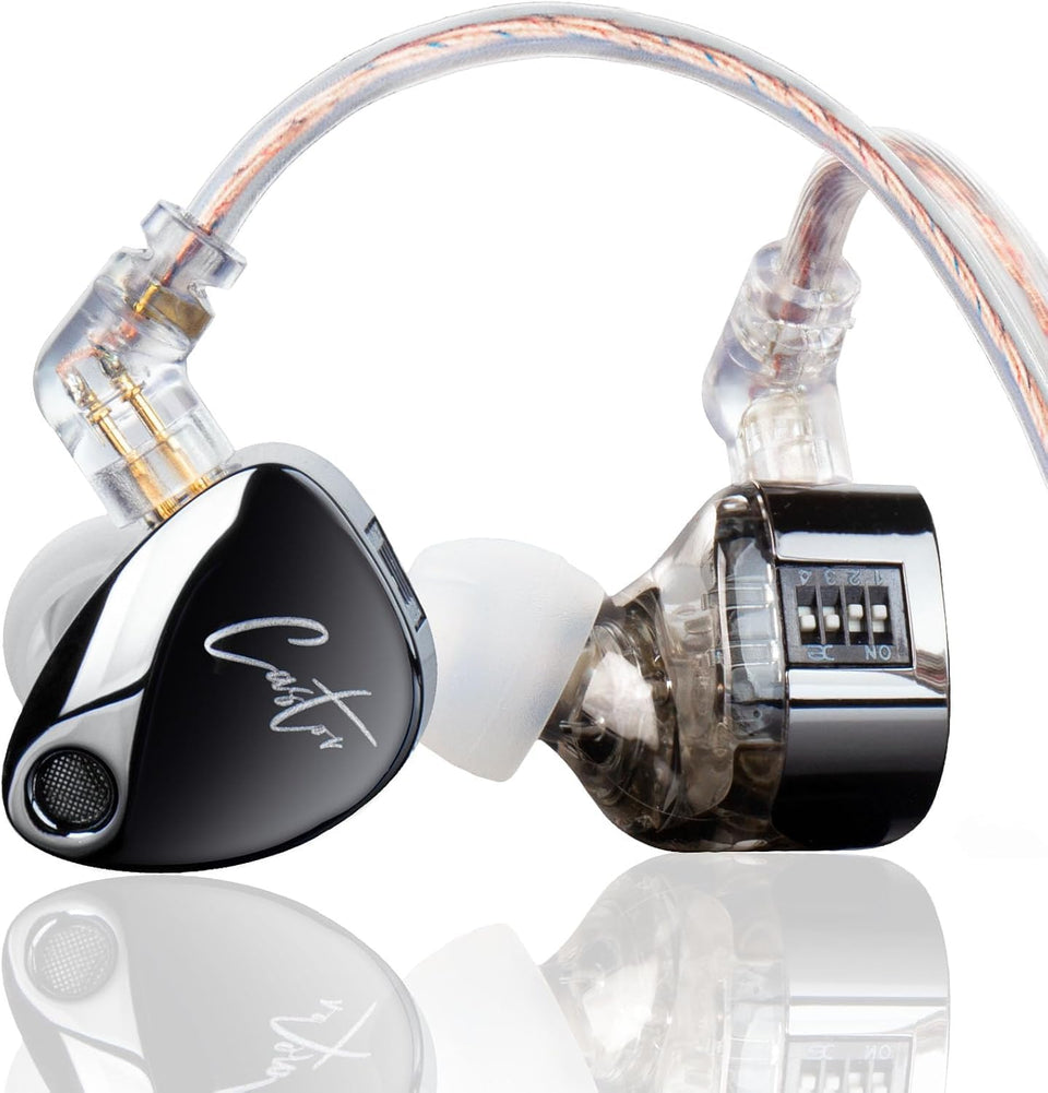 Keephifi KZ Castor dual dynamic drivers front view for crisp stage sound.