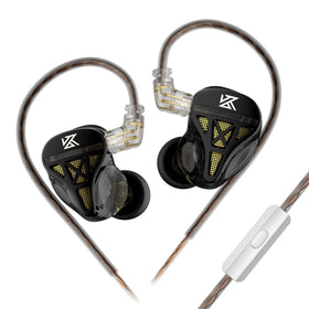 Keephifi KZ DQS earbuds semi-open cover for immersive sound.