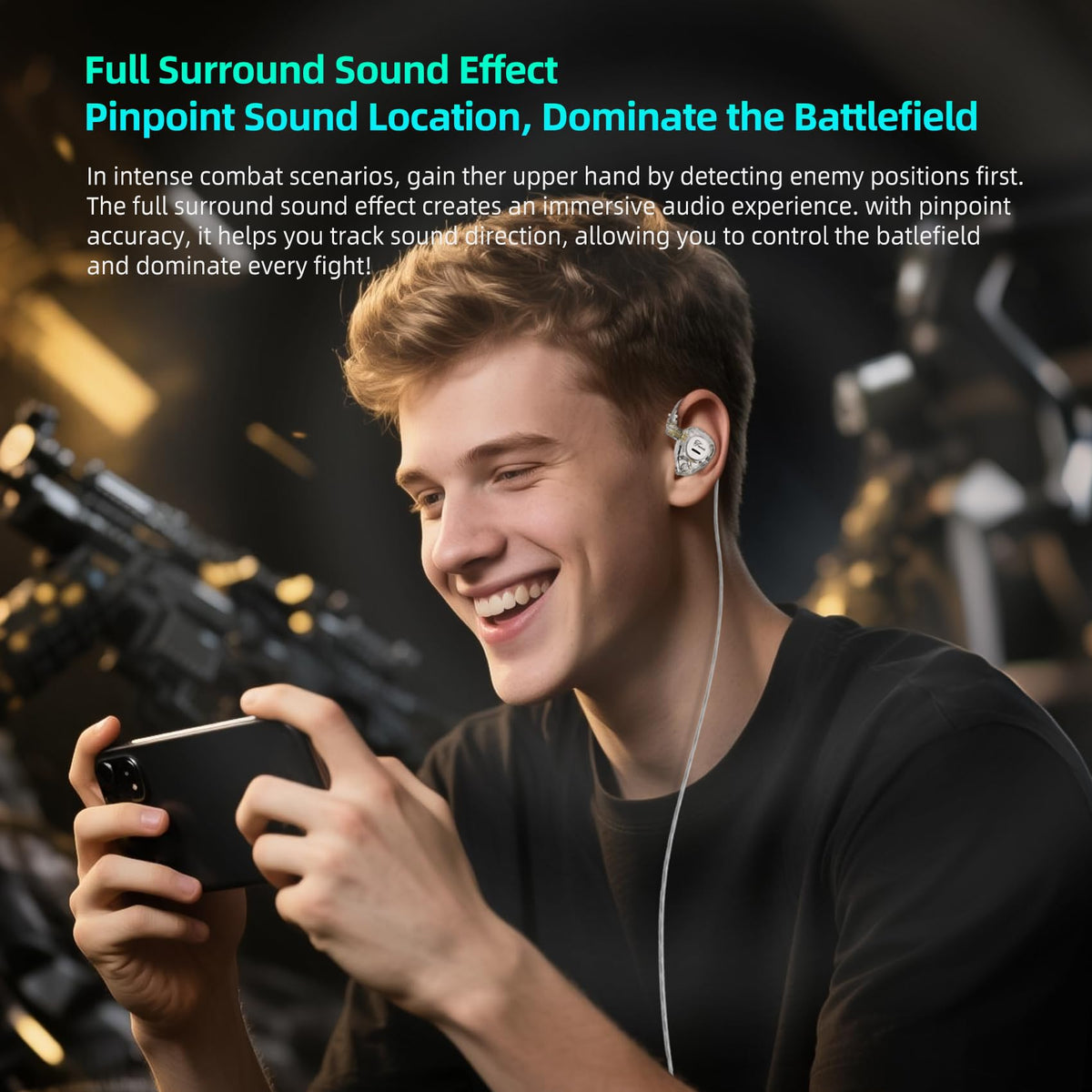 Keephifi KZ Taurus wear-resistant shell resists fingerprints and wear during daily use.